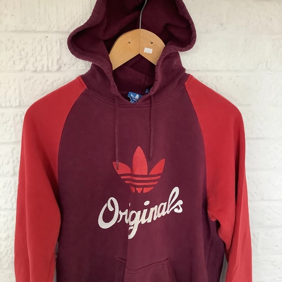 Adidas Originals Hoodie - Size M - Red Mix - Large Spellout - P2P 21” - Picture 6 of 6